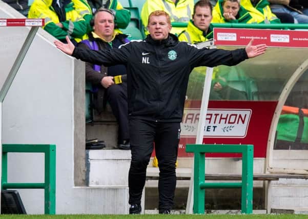 Neil Lennon believes Hibs' problems may be psychological. Pic: SNS