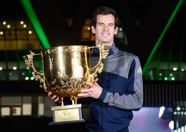 Andy Murray with the China Open trophy