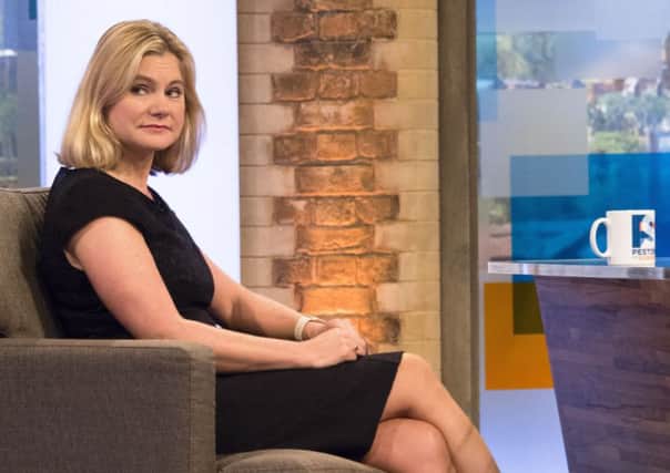 Education Secretary Justine Greening appeared on ITV's Peston on Sunday to 'clarify'. Picture: Ken McKay/ITV