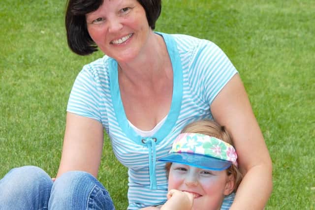 Liz Edwards with daughter Katie Edwards. Picture: SWNS
