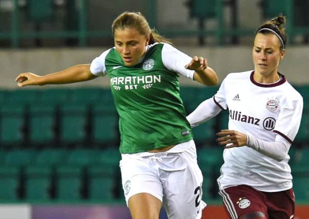 Abi Harrison and Hibs Ladies have enjoyed their Champions League experience