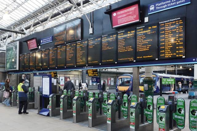 The incident took place at Edinburgh Waverley. Picture; Neil Hanna