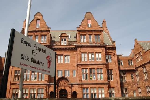 The baby was rushed to the Roya Hospiral for Sick Children.