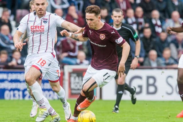 Sam Nicholson has been a key player for Hearts this term