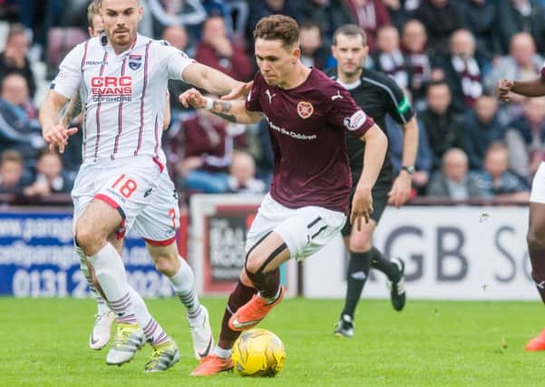 Sam Nicholson has been a key player for Hearts this term