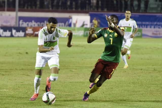 Riyad Mahrez played for Algeria against Cameroon last week. Djoum felt that he and his Indomitable Lions counterparts kept 'the best player in Africa' largely quiet. Pic: SNS