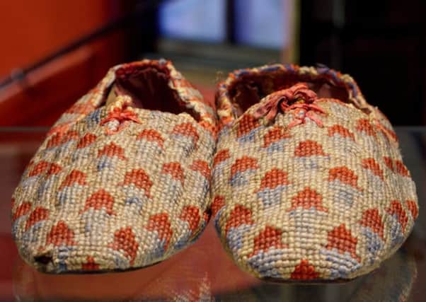 Sir Walter Scott's slippers. Picture: SWNS