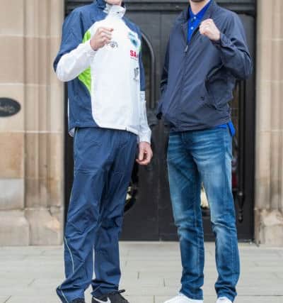 Dave Ryan, left, and Josh Taylor fight tomorrow for the Commonwealth super-lightweight title. Pic: Ian Georgeson
