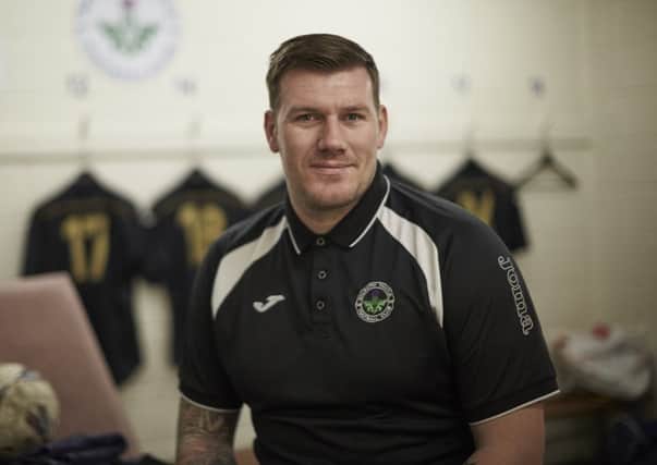 Dalkeith Thistle manager Kevin Haynes managed to watch Petershill last week. Pic: TSPL