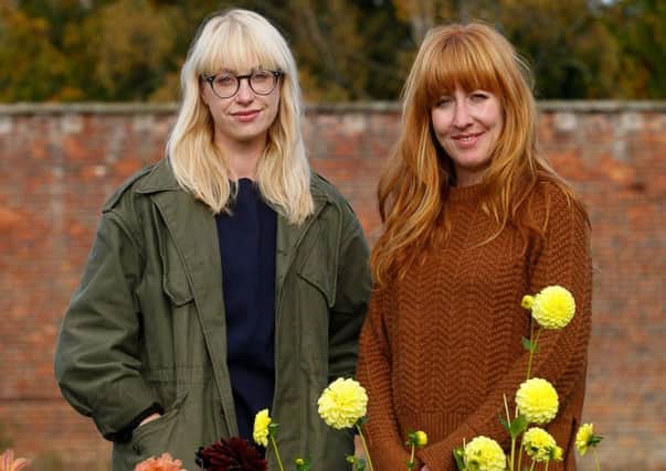 Natalya Ayers and Fiona Inglis at the walled garden. Picture: 
Scott Louden