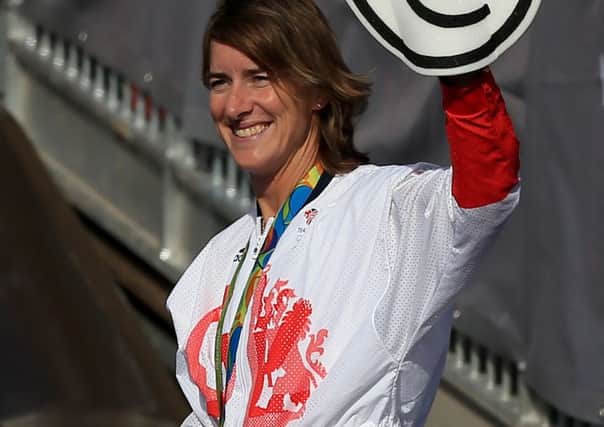 Great Britain's Katherine Grainger during the Olympic and Paralympic athletes heroes' return in London. Picture; PA