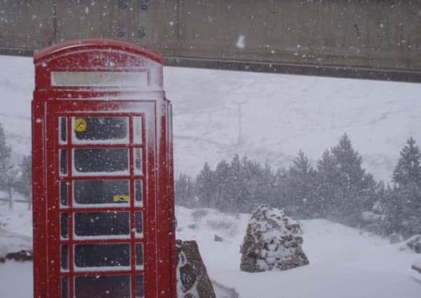The red phone box at CairnGorm has been saved. PIC Contributed.