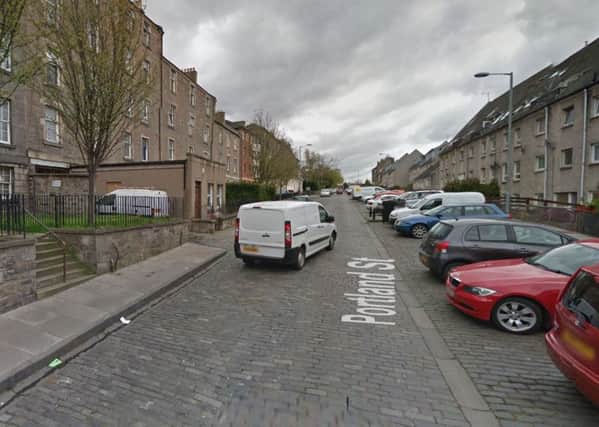 The attack happened on Portland Street in Leith. Picture: Google