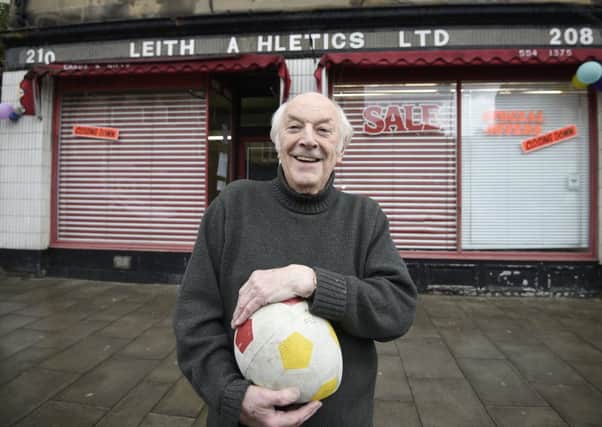 Ian Ireland is the owner of Leith Athletics Ltd store on Leith Walk which has closed down after 45 years of business. Picture: Greg Macvean