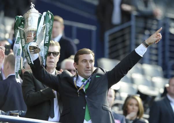 Alan Stubbs led Hibs to Scottish Cup glory last season. Picture: Neil Hanna