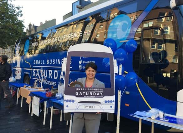 Ruth Davidson has welcomed the arrival of Small Business Saturday in Edinburgh. Picture; contributed