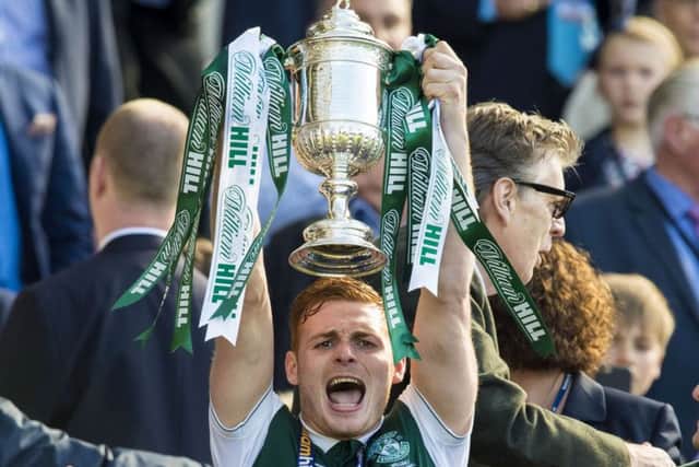 Fyvie is happy to reminisce over Hibs' historic Scottish Cup win but knows promotion is a must this season