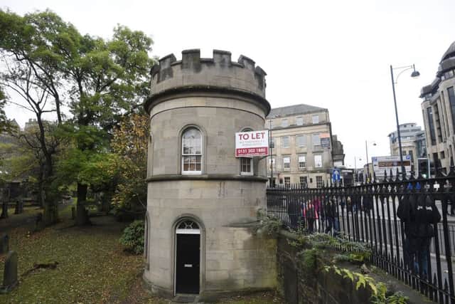 The Watchtower was originally constructed in 1827 to keep watch over the graveyard in St Cuthbert's Church. Picture: Greg Macvean