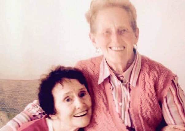 Betty, right, pictured with her sister Jessie Wallace. Picture: contributed
