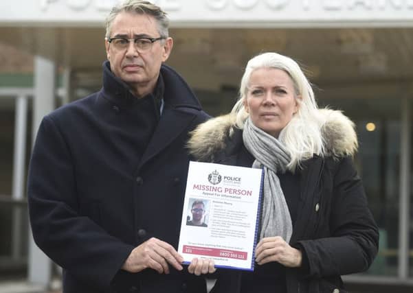 The parents of missing student Antoine Maury. Picture; Greg Macvean