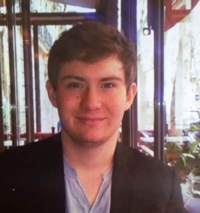 Handout photo issued by Police Scotland of French student Antoine Maury who has gone missing in Edinburgh. Picture; PA