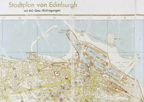 The 'Stadtplan von Edinburgh' dates from 1941 and highlights key sites in the city deemed to be of strategic importance. Picture: Edinburgh City Libraries/Capital Collections