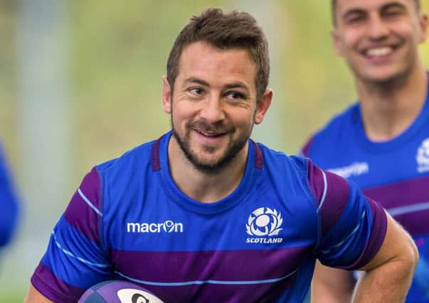 Greig Laidlaw enjoyed returning to training with Scotland at Oriam. Picture: Bill Murray/SNS