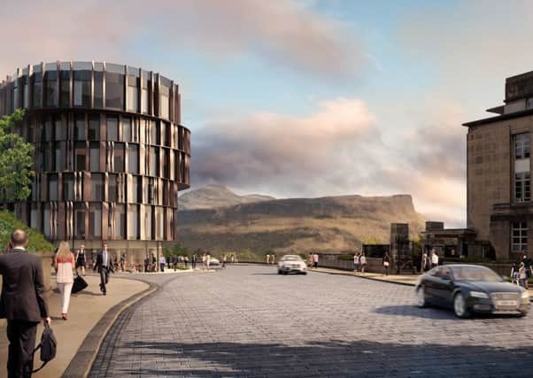 Duddingston Properties.

Artist's impression of the proposed Rosewood Hotel on the site of the former Royal High School, in Edinburgh.

The view from Waterloo Place