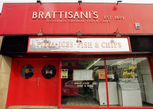 Brattisani's fish and chip shop on Newington Road which closed in 2004. Picture: TSPL