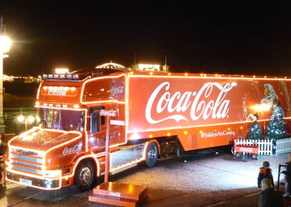 The Coca Cola truck will not be visiting Edinburgh this Christmas. Picture; contributed
