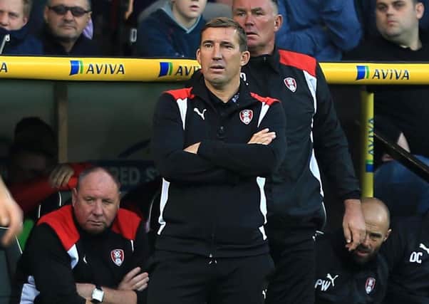 Alan Stubbs was sacked by Rotherham after leaving the Yorkshire club rooted to the foot of the English Championship. Pic: Getty