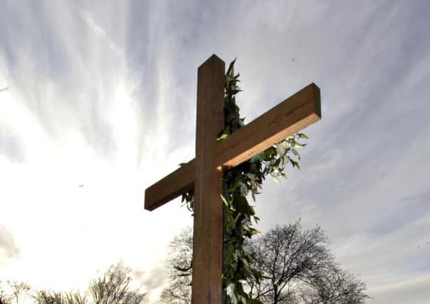 The cross used  in the Easter Passion Play.