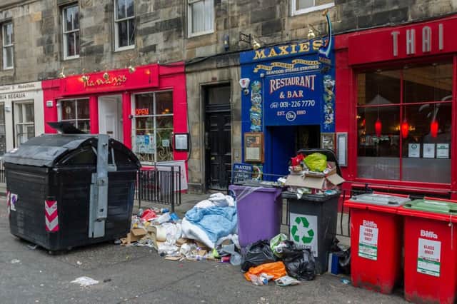 Bin Watch campaign has revealed more rubbish in Capital. Picture; Steven Scott Taylor