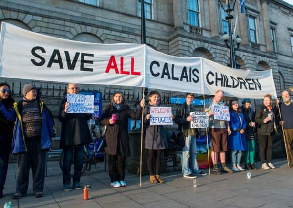 A welcome event was held in Edinburgh as the Calais camp was cleared
