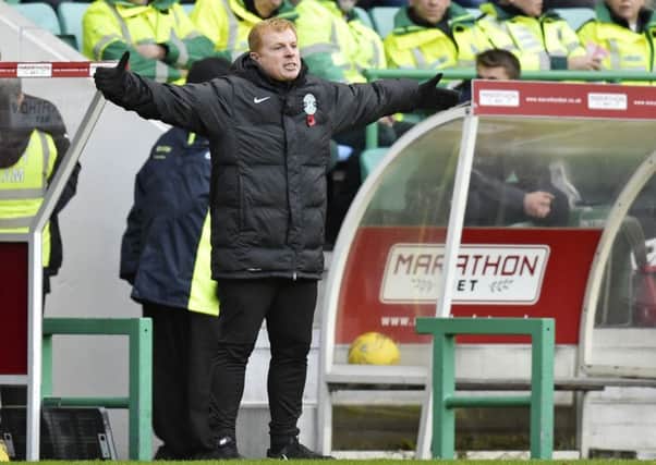 Hibs head coach Neil Lennon may bolster his squad in January. Pic: SNS