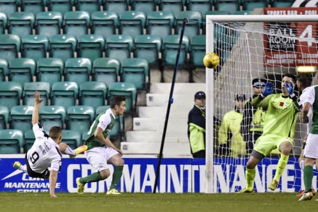 Ross Laidlaw didnt have much chance as John Baird created and scored Falkirks only real opportunity on Saturday, the second-choice keeper left frustrated as he had little to do otherwise to prove himself