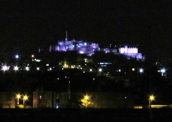 Edinburgh Castle by night. Picture; contributed