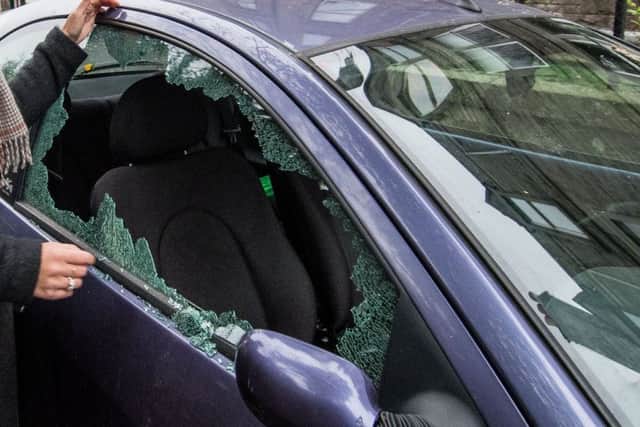 Car vandalism along East Trinity Road and Cragil Terrace. Picture: Ian Georgeson