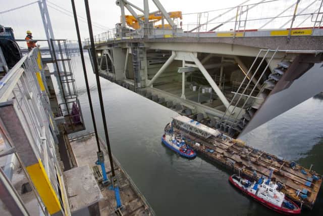 North-central tower final deck lift