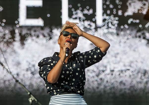 Emeli Sande at the main stage at T in the Park 2013. Picture; Ian Georgeson