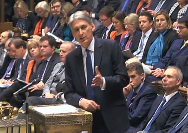 Chancellor Philip Hammond delivers his Autumn Statement in the House of Commons. Picture; PA