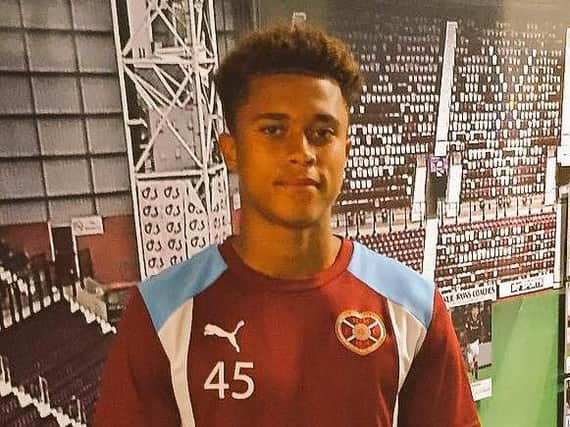 Zidan Akers is already training and playing for Hearts Under-20s