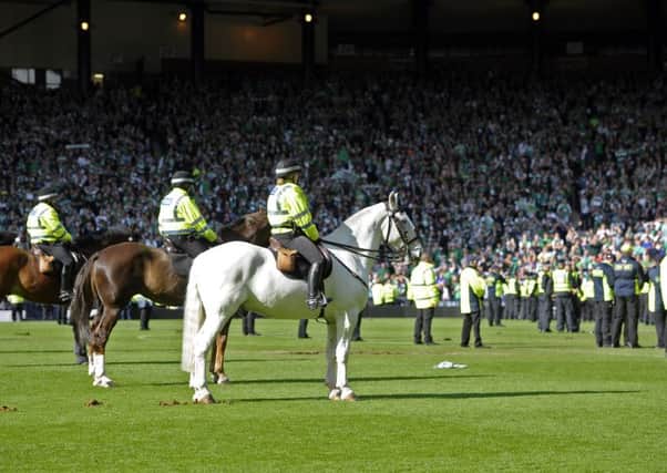 106 arrests have been made following the Scottish Cup Final. Picture;

 Neil Hanna
