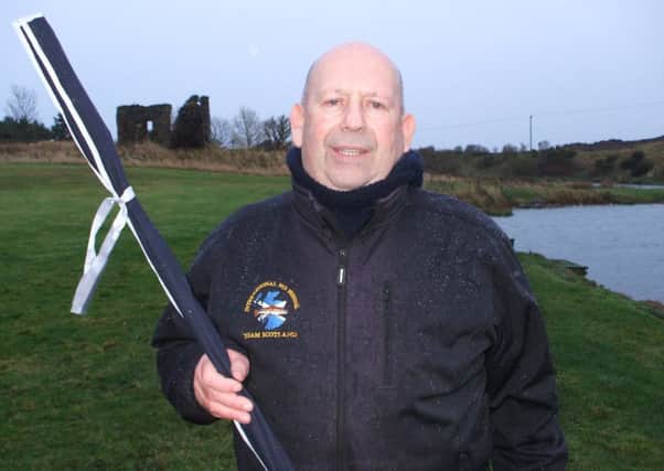 George Bell of Carronshore, winner of the Markle fundraiser with 12 fish on a Millenium Bug