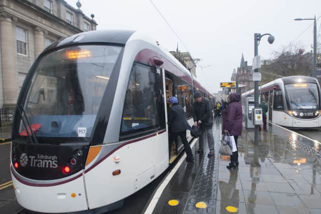 Edinburgh tram. Picture: Lesley Martin