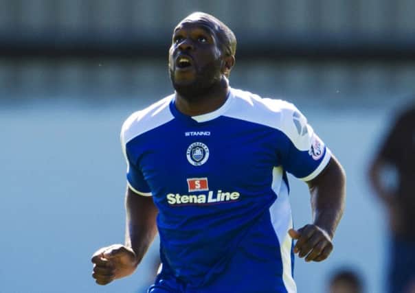 Christian Nade's stint at Stranraer didn't work out. Pic: SNS