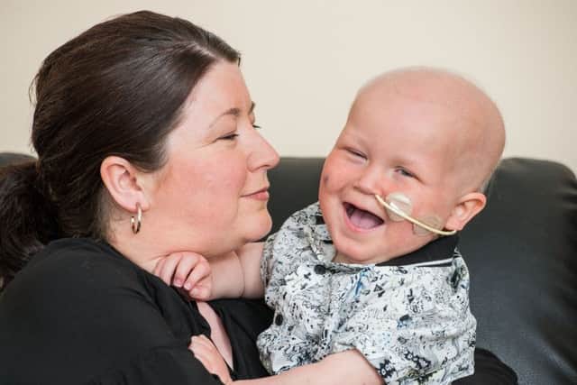 The family of tragic toddler Kai Laidlaw have helped raise funds. Picture; Ian Georgeson