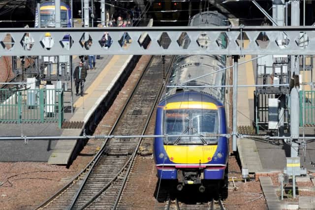 ScotRail trains, Edinburgh Waverley Station. Picture; Jane Barlow
