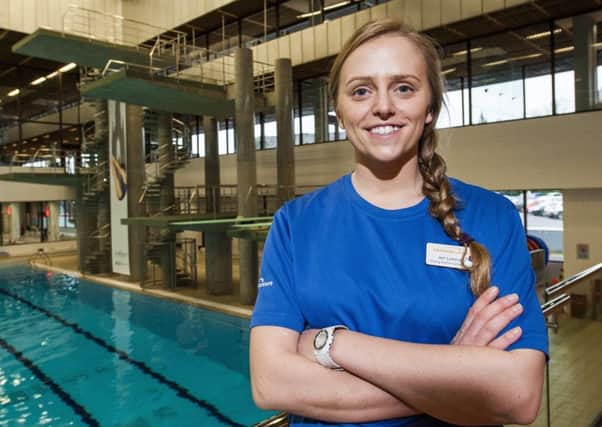 Jen Leeming, who helped prepare diver Grace Reid for the Olympics in August, will pick up sportscotland's Performance Development Coach of the Year award in Glasgow tonight. Pic: TSPL