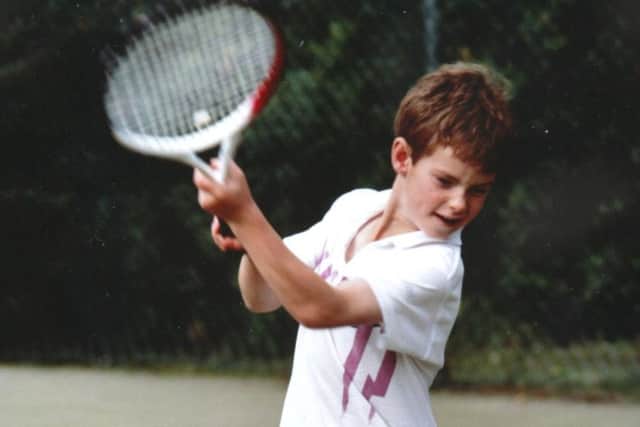 Andy Murray, aged 8. Picture: Newsflash